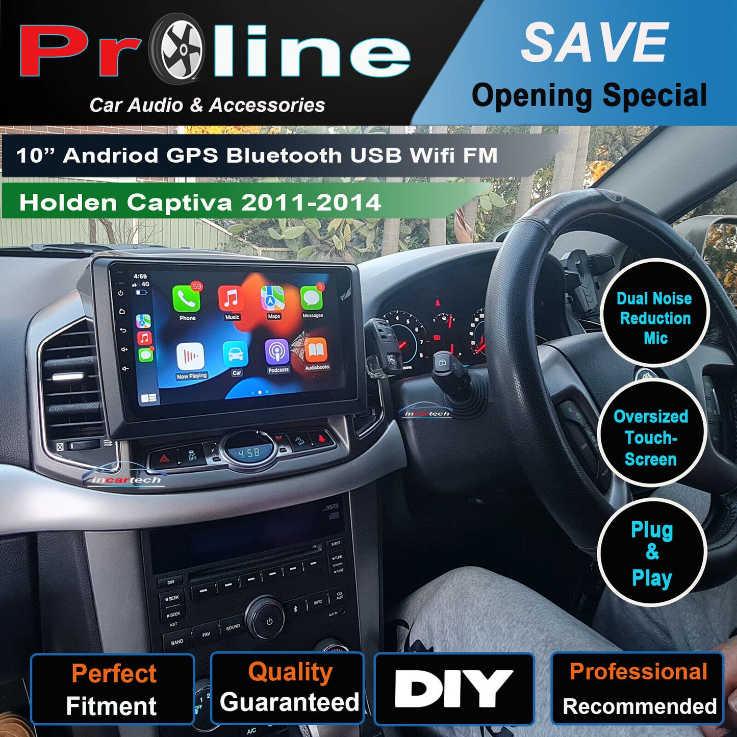 Holden Captiva 7 11-14 GPS Bluetooth USB Apple CarPlay Android Auto Stereo Radio, Holden Captiva 7 11-14 head unit upgrade, Holden Captiva 7 11-14 head unit replacement Holden Captiva 7 11-14 unit upgrade, Holden Captiva 7 11-14 stereo upgrade suit both manual and digital air condition control, provides installation. Upgrade to the Lastest Wireless Apple Carplay Android Auto