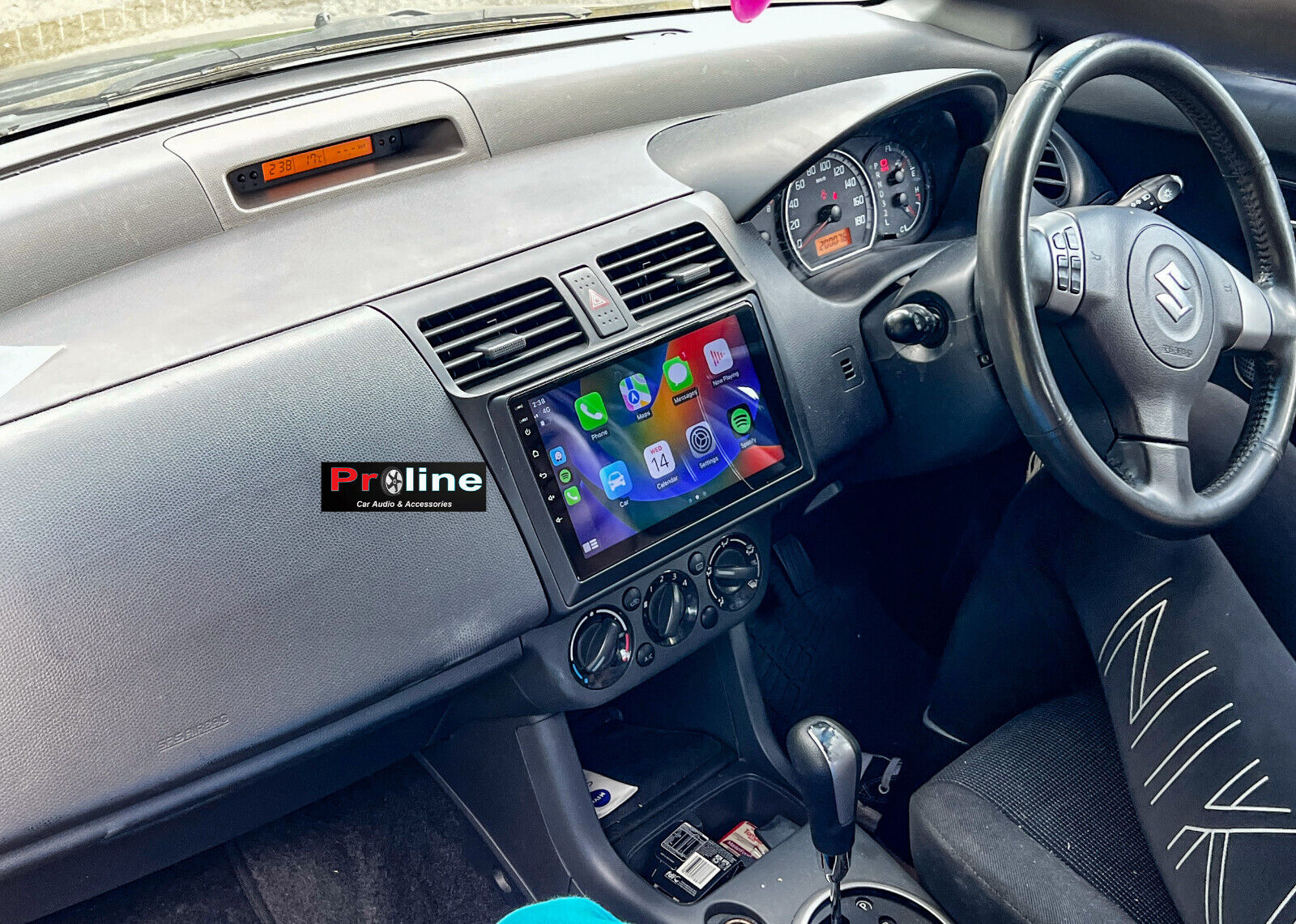 Suzuki Swift 05-11 Wireless Apple Carplay GPS Radio Bluetooth stereo accessories, Suzuki Swift 05-11 head unit upgrade for Suzuki Swift 05-11 head unit replacement for Suzuki Swift 05-11 upgrade, Suzuki Swift 05-11 stereo upgrade suit both manual and digital air condition control, provides installation. Upgrade to the Latest Wireless Apple Carplay Android Auto