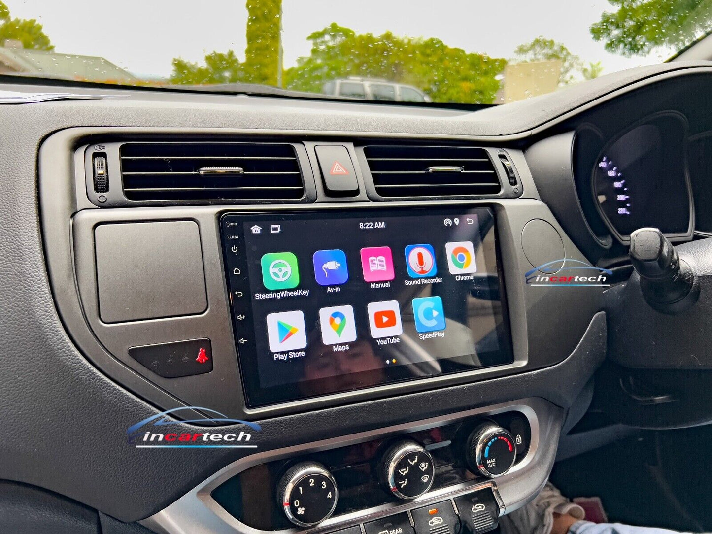 Kia Rio 12-14 Wireless Apple CarPlay Android auto GPS Bluetooth Stereo Radio, for Kia Rio 12-14 , head unit upgrade for Kia Rio 12-14 head unit replacement for Kia Rio 12-14 unit upgrade, for Kia Rio 12-14 stereo upgrade suit both manual and digital air condition control, provides installation. Upgrade to the Lastest Wireless Apple CarPlay Android Auto