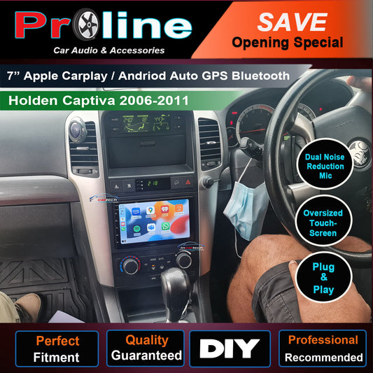 Holden Captiva 7 06-11 GPS Bluetooth USB Apple CarPlay Android Auto Navigation, Holden Captiva 7 06-11 head unit upgrade for Holden Captiva 7 06-11 head unit replacement for Holden Captiva 7 06-11 upgrade, Holden Captiva 7 06-11 stereo upgrade suit both manual and digital air condition control, provides installation. Upgrade to the Latest Wireless Apple Carplay Android Auto