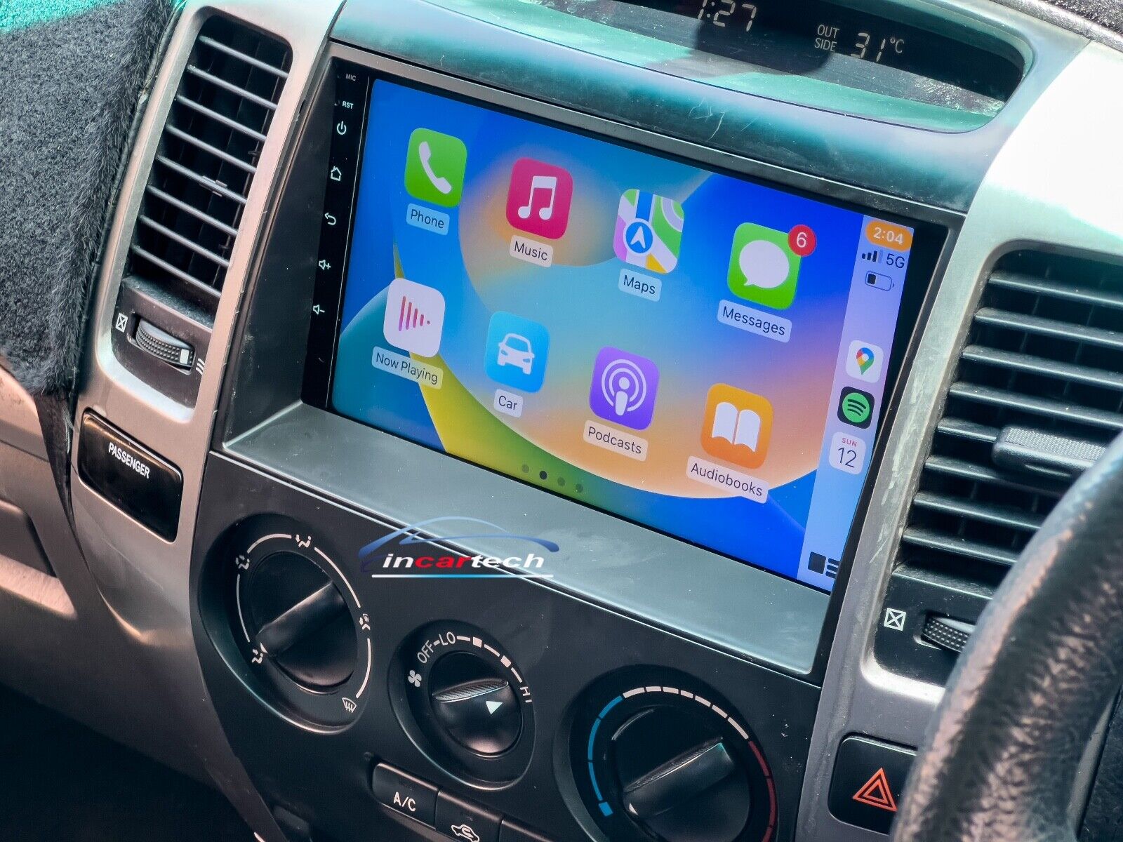 Fit Toyota Prado 120 Series GPS Bluetooth USB Apple CarPlay Android Auto Stereo, for Toyota Prado 120 Series head unit upgrade for Toyota Prado 120 Series  head unit replacement for Toyota Prado 120 Series unit upgrade, for Toyota Prado 120 Series stereo upgrade suit both manual and digital air condition control, provides installation. Upgrade to the Lastest Wireless Apple CarPlay Android Auto