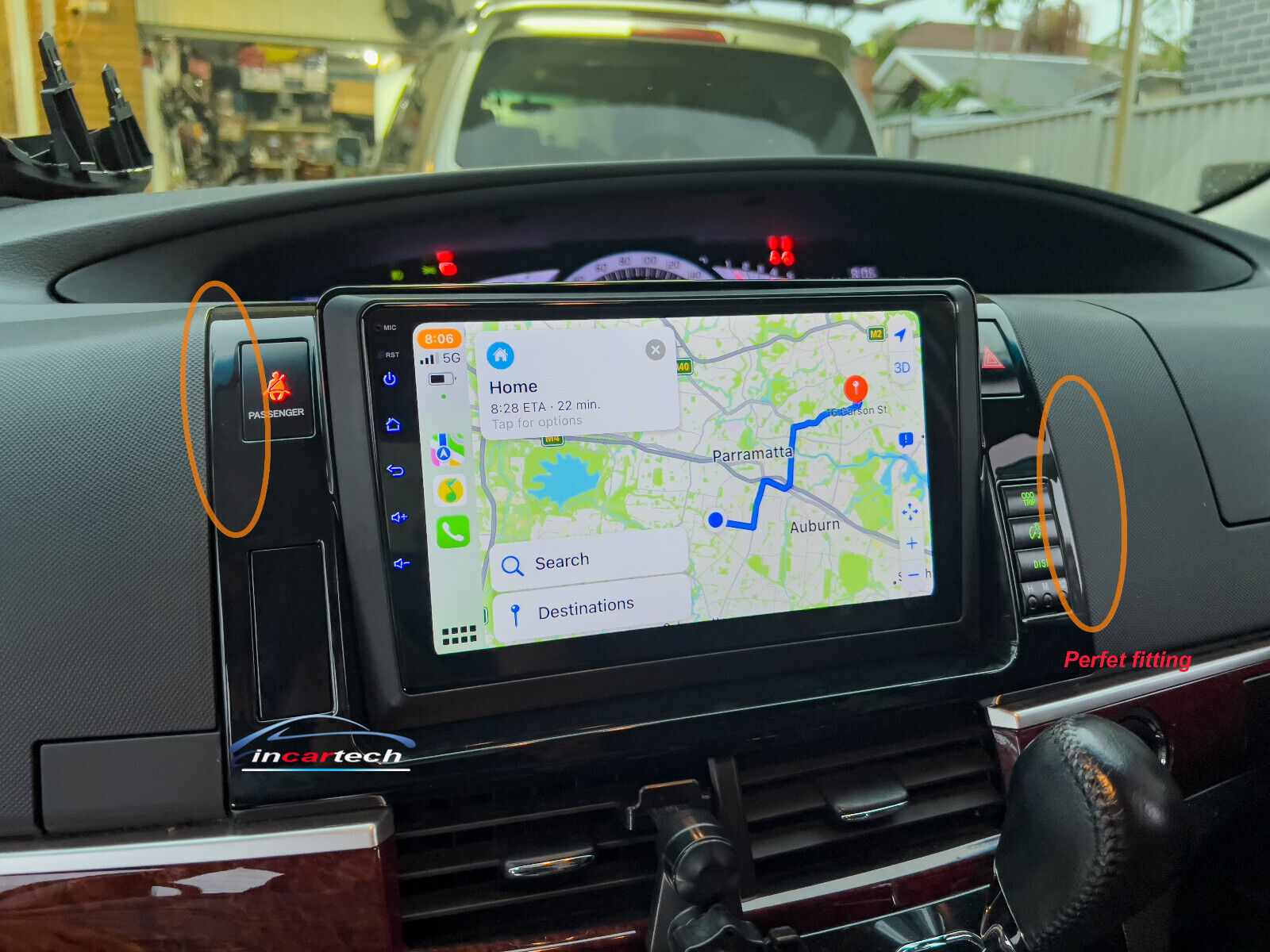 Fit Toyota Tarago Estima GPS Stereo Apple carplay Android Auto Black Facias,  Toyota Tarago Estima head unit upgrade Toyota Tarago Estima, head unit replacement for Toyota Tarago Estima head unit upgrade, Toyota Tarago Estima stereo upgrade suit both manual and digital air condition control, provides installation. Upgrade to the Latest Wireless Apple CarPlay Android Auto