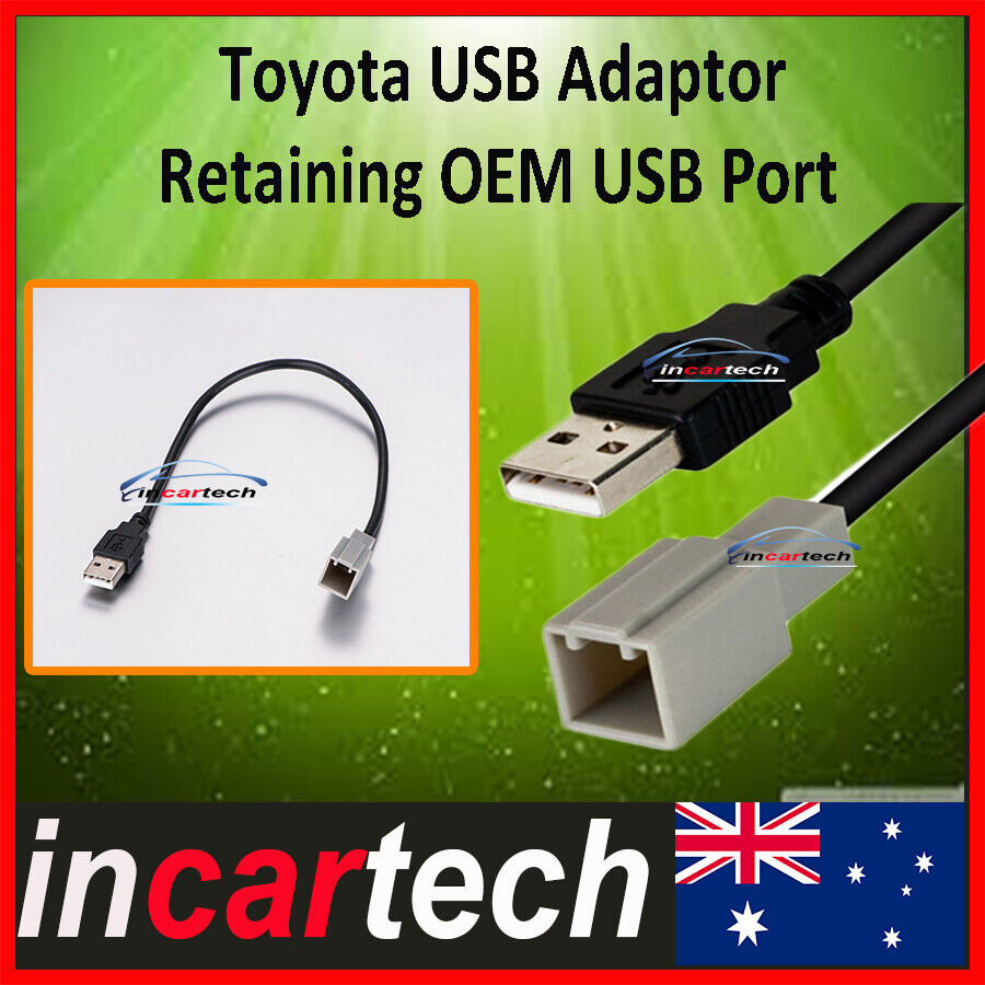 USB SOCKET ADAPTOR TO RETAIN OEM FACTORY USB PORT FOR TOYOTA Lexus