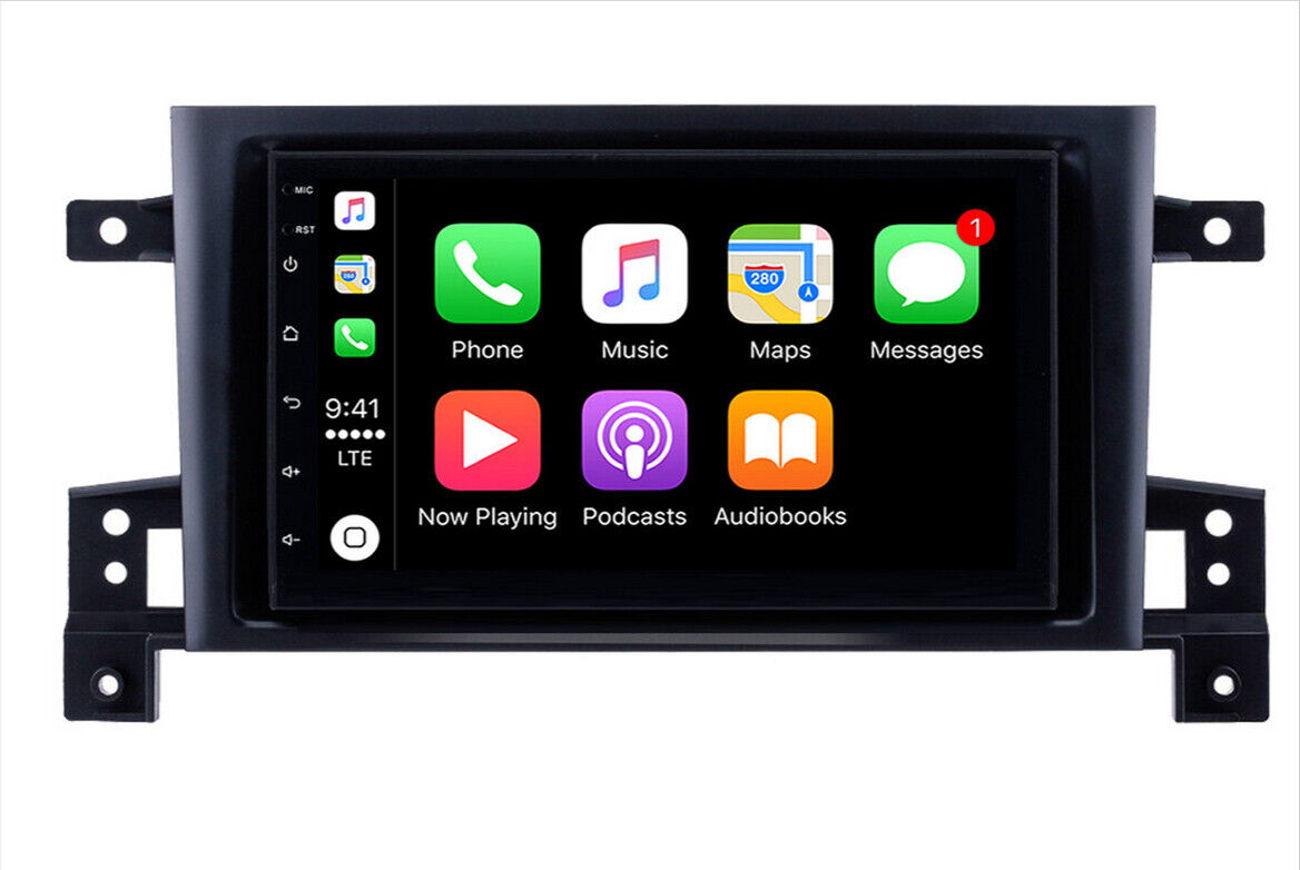 Suzuki Grand Vitara 05-17 Wireless Apple CarPlay GPS Radio Bluetooth stereo accessories,  Suzuki Grand Vitara 05-17 head unit upgrade for Suzuki Grand Vitara 05-17, head unit replacement for Suzuki Grand Vitara 05-17 head unit upgrade, Suzuki Grand Vitara 05-17 stereo upgrade suit both manual and digital air condition control, provides installation. Upgrade to the Latest Wireless Apple CarPlay Android Auto