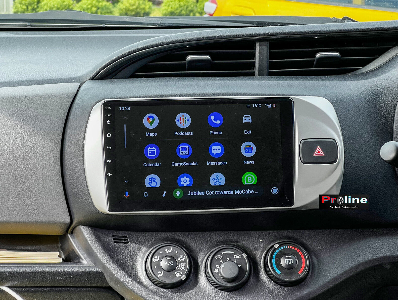 Fit Toyota Yaris 15-19 Wireless Apple CarPlay GPS Bluetooth Stereo DSP 9" Screen, Toyota Yaris 15-19 head unit upgrade for Toyota Yaris 15-19  Toyota Yaris 15-19 head unit replacement for Toyota Yaris 15-19 upgrade, Toyota Yaris 15-19  stereo upgrade suit both manual and digital air condition control, provides installation. Upgrade to the Lastest Wireless Apple Carplay Android Auto