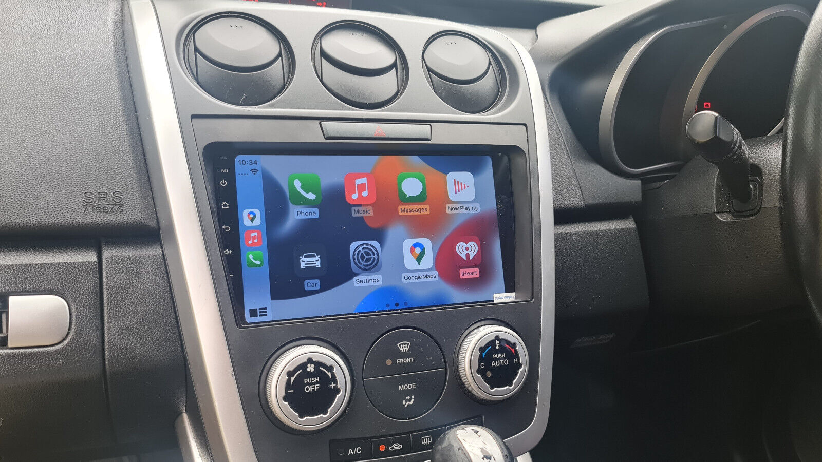Mazda cx7 wireless Apple carplay wired Android Auto GPS Bluetooth support,  Mazda cx7 head unit upgrade, Mazda cx7, head unit replacement for Mazda cx7 head unit upgrade, Mazda cx7 stereo upgrade suit both manual and digital air condition control, provides installation. Upgrade to the Latest Wireless Apple CarPlay Android Auto