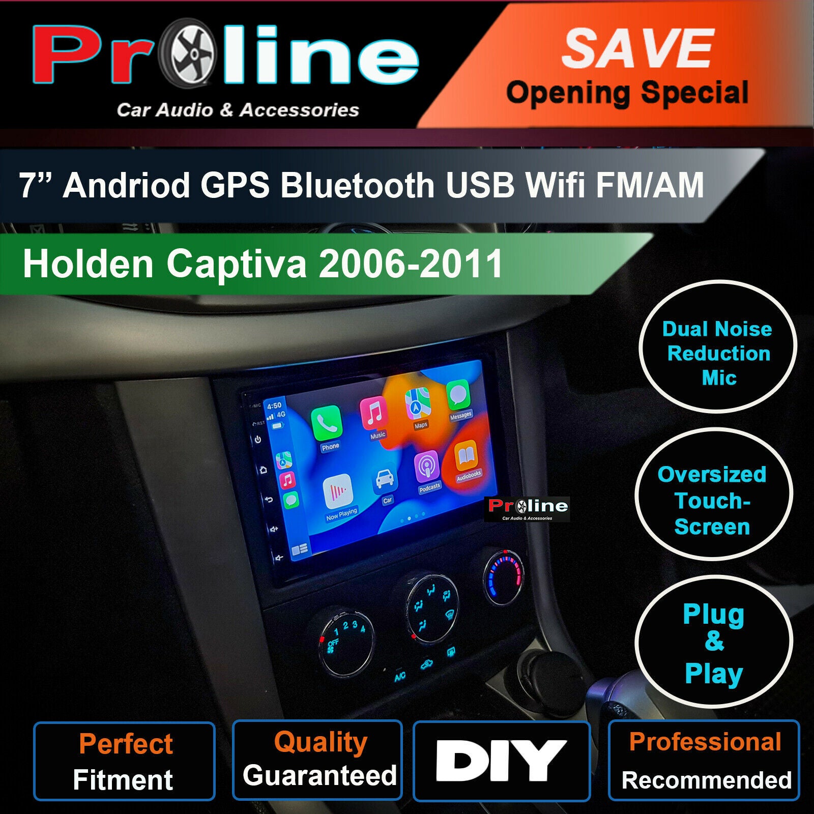 Holden Captiva 7 06-11 GPS Bluetooth USB Apple CarPlay Android Auto Navigation, Holden Captiva 7 06-11 head unit upgrade for Holden Captiva 7 06-11  head unit replacement for Holden Captiva 7 06-11 upgrade, Holden Captiva 7 06-11 stereo upgrade suit both manual and digital air condition control, provides installation. Upgrade to the Latest Wireless Apple Carplay Android Auto