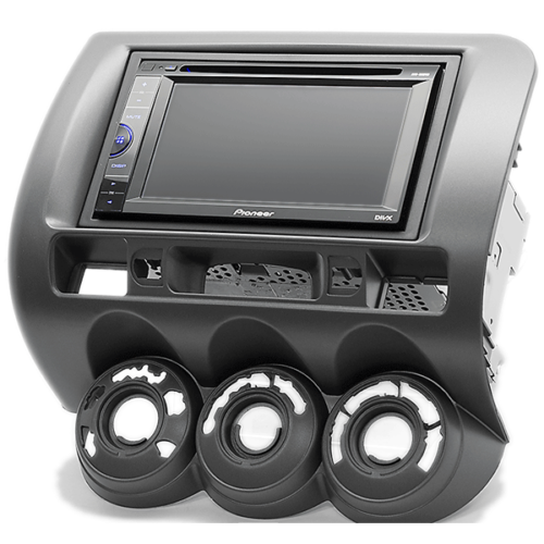 Honda Jazz 2002-2008 GD DOUBLE 2 DIN stereo radio facia Fascia Dash kit Panel. Support both 173 x 98mm Double DIN and 178 x 102mm.Double DIN (99% of any aftermarket stereo)