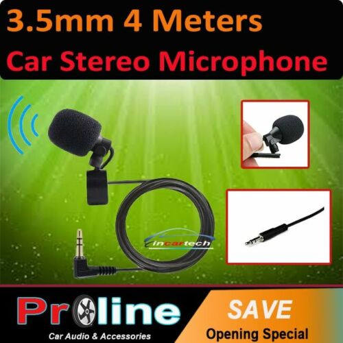 Microphone 3.5mm For PC Car Audio Stereo GPS DVD Bluetooth Enabled External Mic
