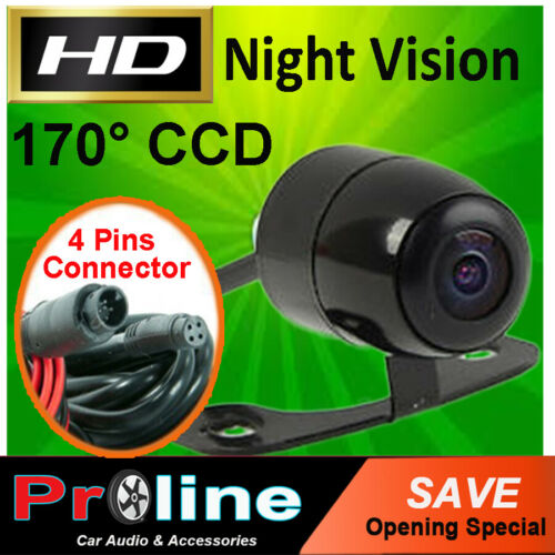 Proline G30CBF Surface Mount Butterfly IP67 Reverse Camera w Loop System Trigger, Unique miro 4 Pins Connector High Definition CCD Colour Camera 170 degree wide viewing angle Night Vision Sensor Used by Australian local installer so quality and easy to install is assured