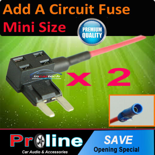 2PCS Add A Circuit Fuse Tap Mini size Blade Fuse Box Holder 12V 24v 4w ...